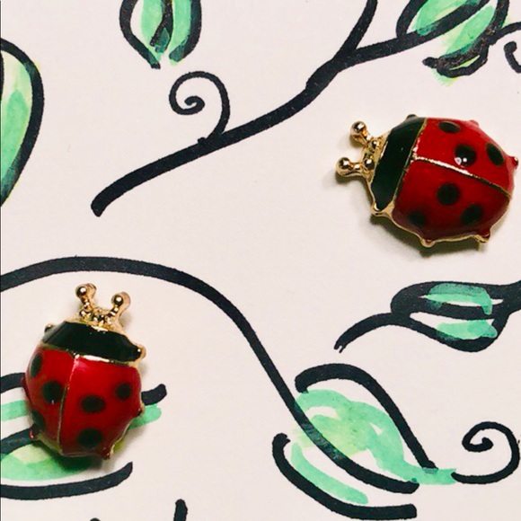 Ladybug Earrings!! - Picture 2 of 8